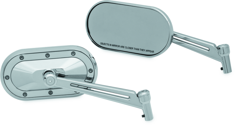 Kuryakyn Heavy Industry Chrome Mirrors Part Number KUR1736 for Powersports Vehicles