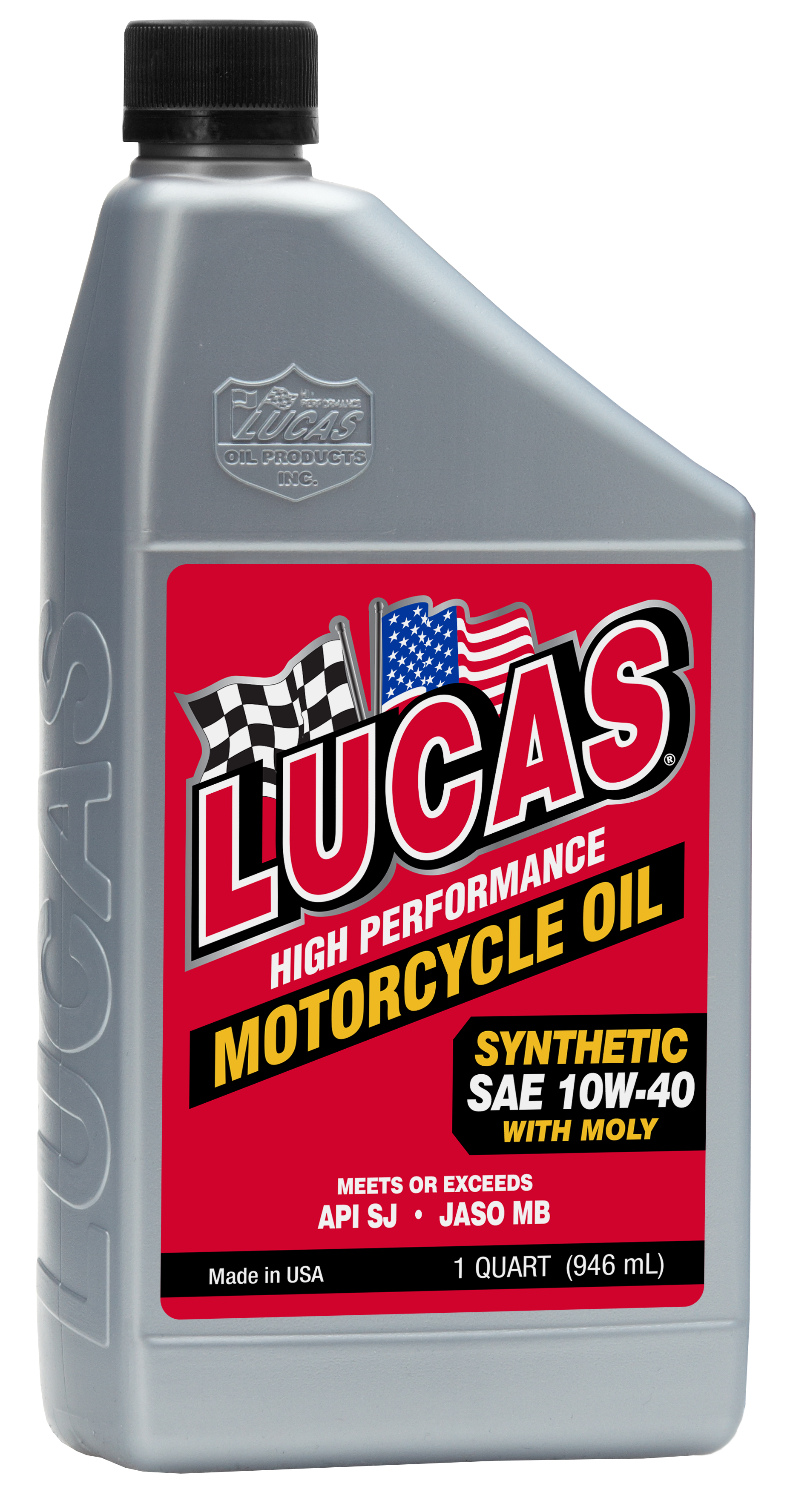 LUCAS Synthetic HP Oil W/Moly 10W-40, 1 Quart - High-Performance Engine Oil for Automotive Use