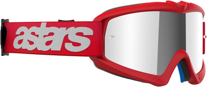 Alpinestars Vision Youth Goggles Blaze Red w Silver Mirror Lens