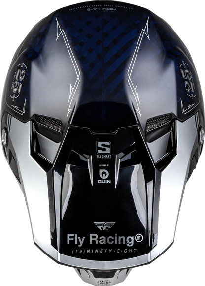 YOUTH FORMULA S CARBON LEGACY HELMET BLUE CARBON/SILVER YL
