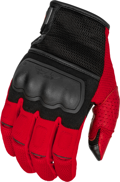 Fly Racing Coolpro Force Gloves Black/Red Medium (Part #476-4129M)