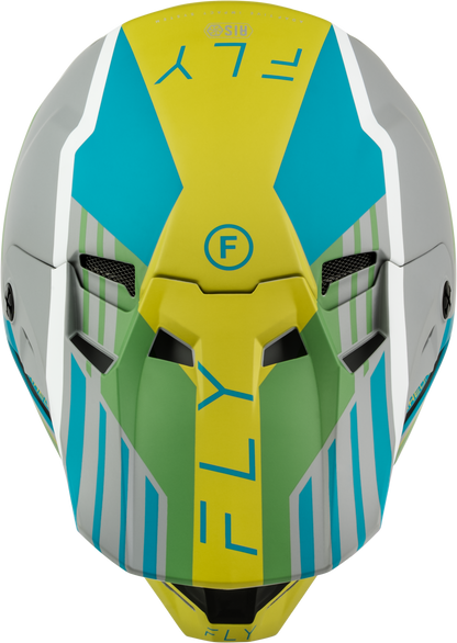 Formula Cc Strike Helmet Matte Grey/Green/Teal 2x