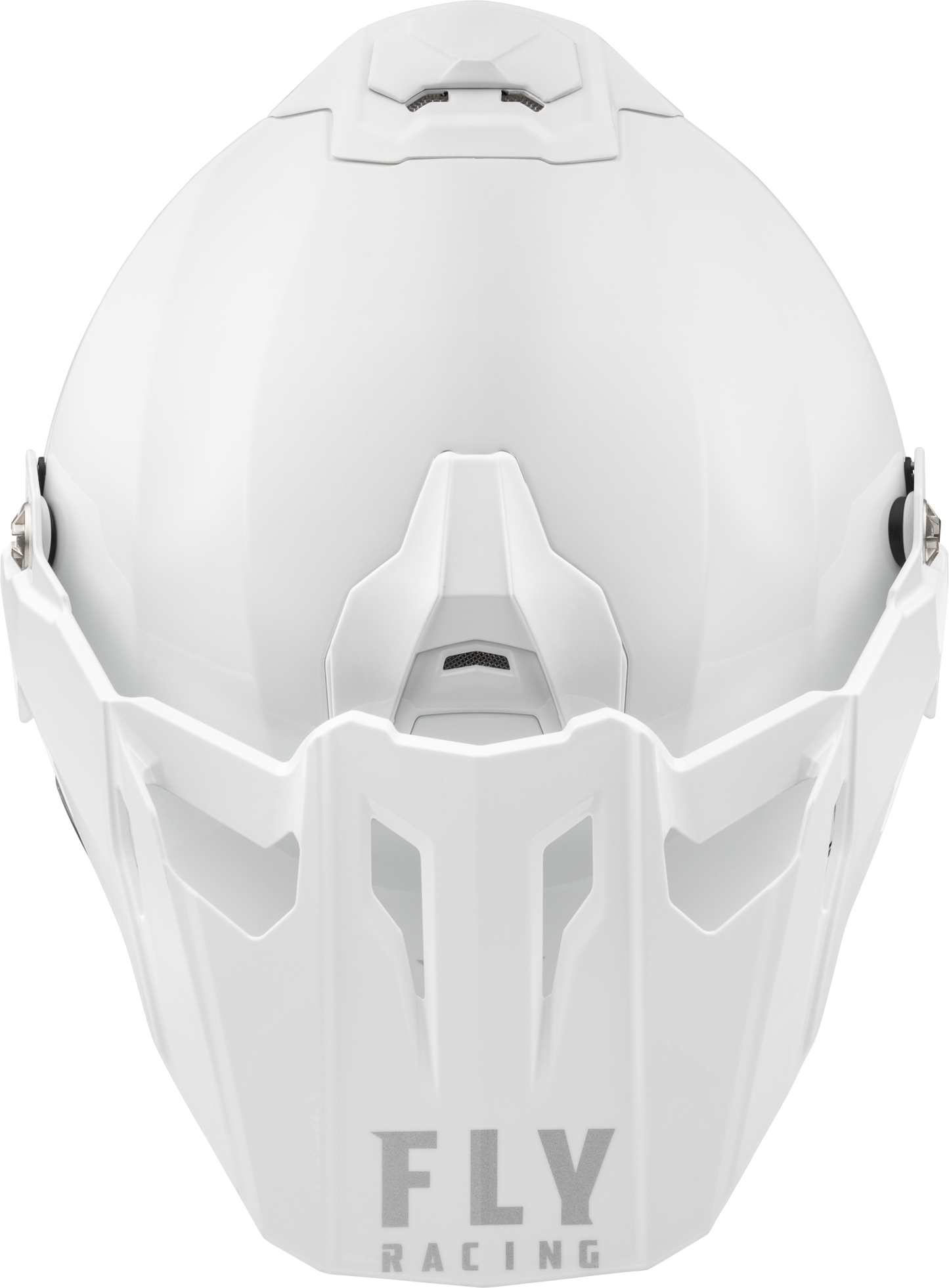 Fly Racing Trekker Solid Helmet White Small – DOT and ECE Approved Motorcycle Helmet with Sunshade and Advanced Impact Protection