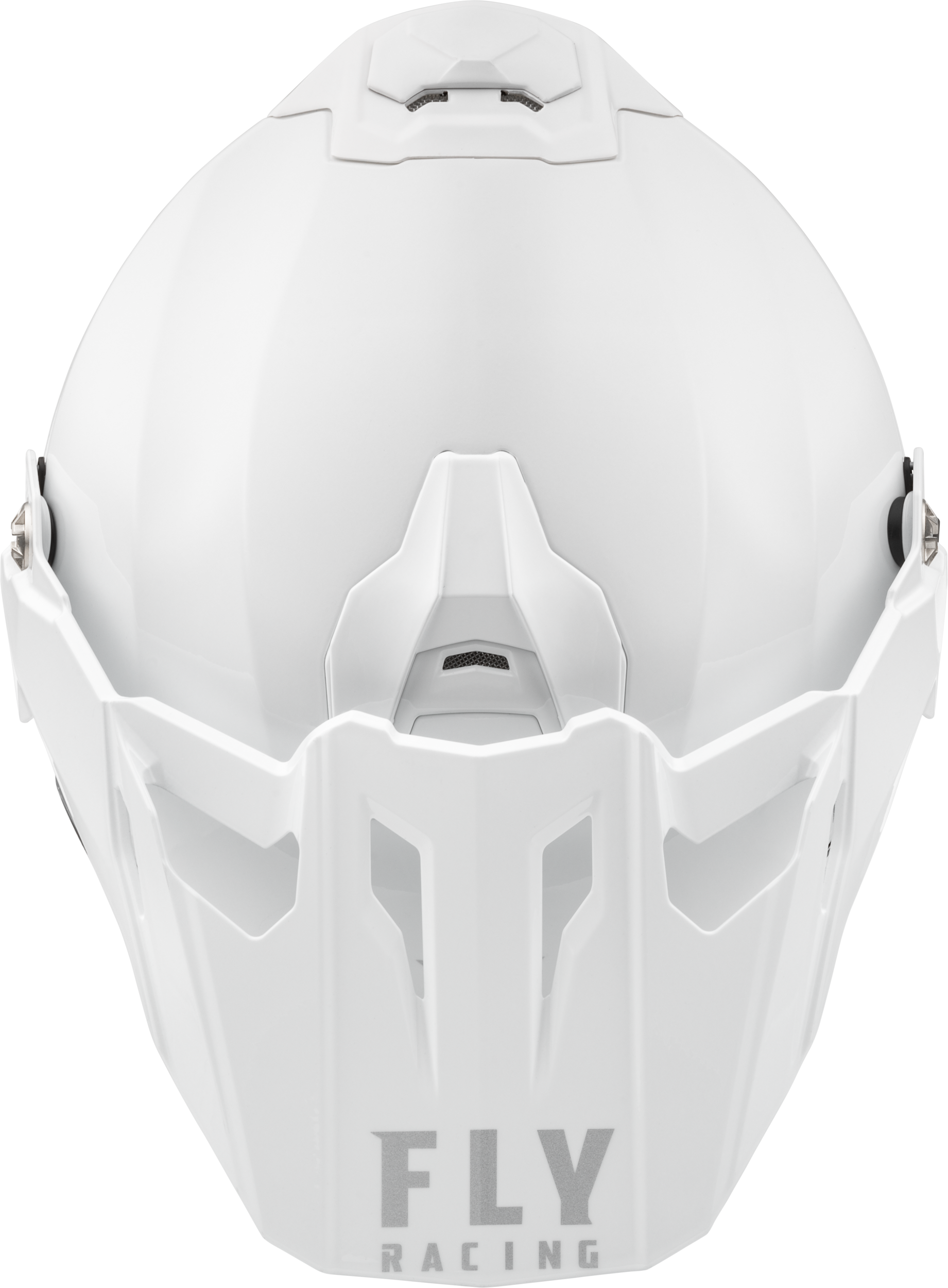 Fly Racing Trekker Solid Helmet White XL - DOT & ECE Approved Motorcycle Helmet with Sunshade and Removable Interior