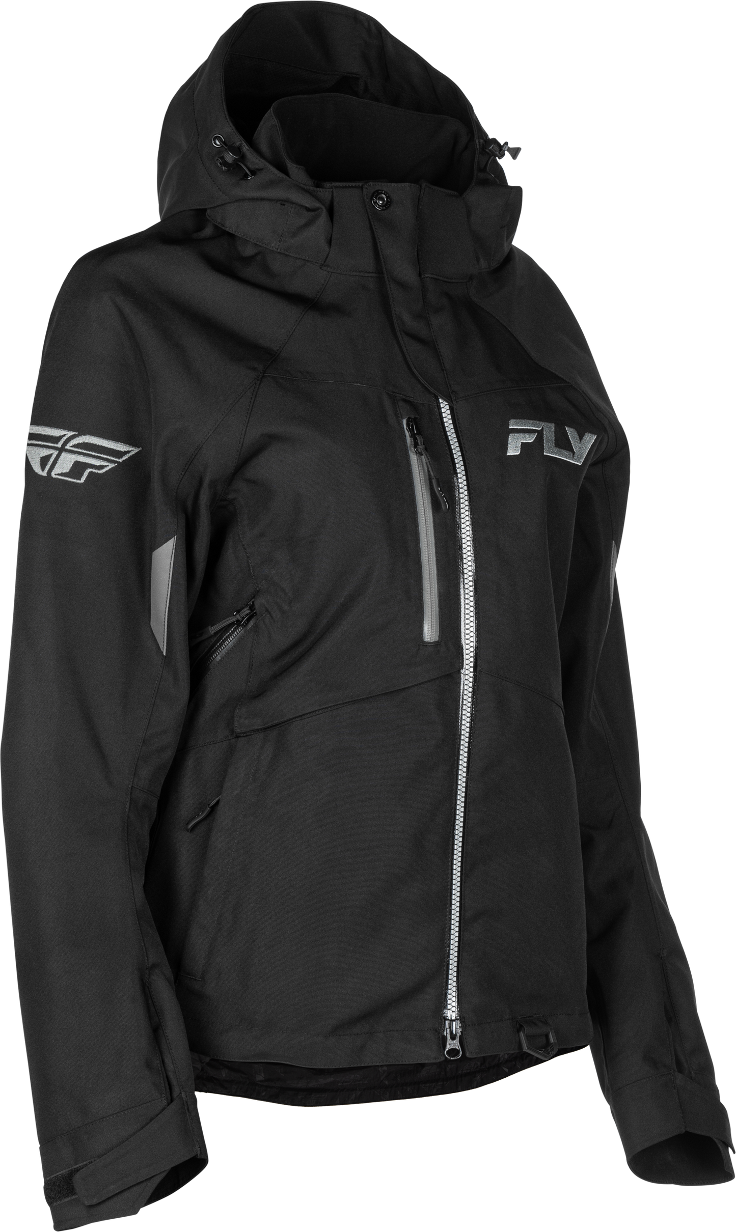 Fly Racing Women's Carbon Jacket Black and Grey, Size 2X