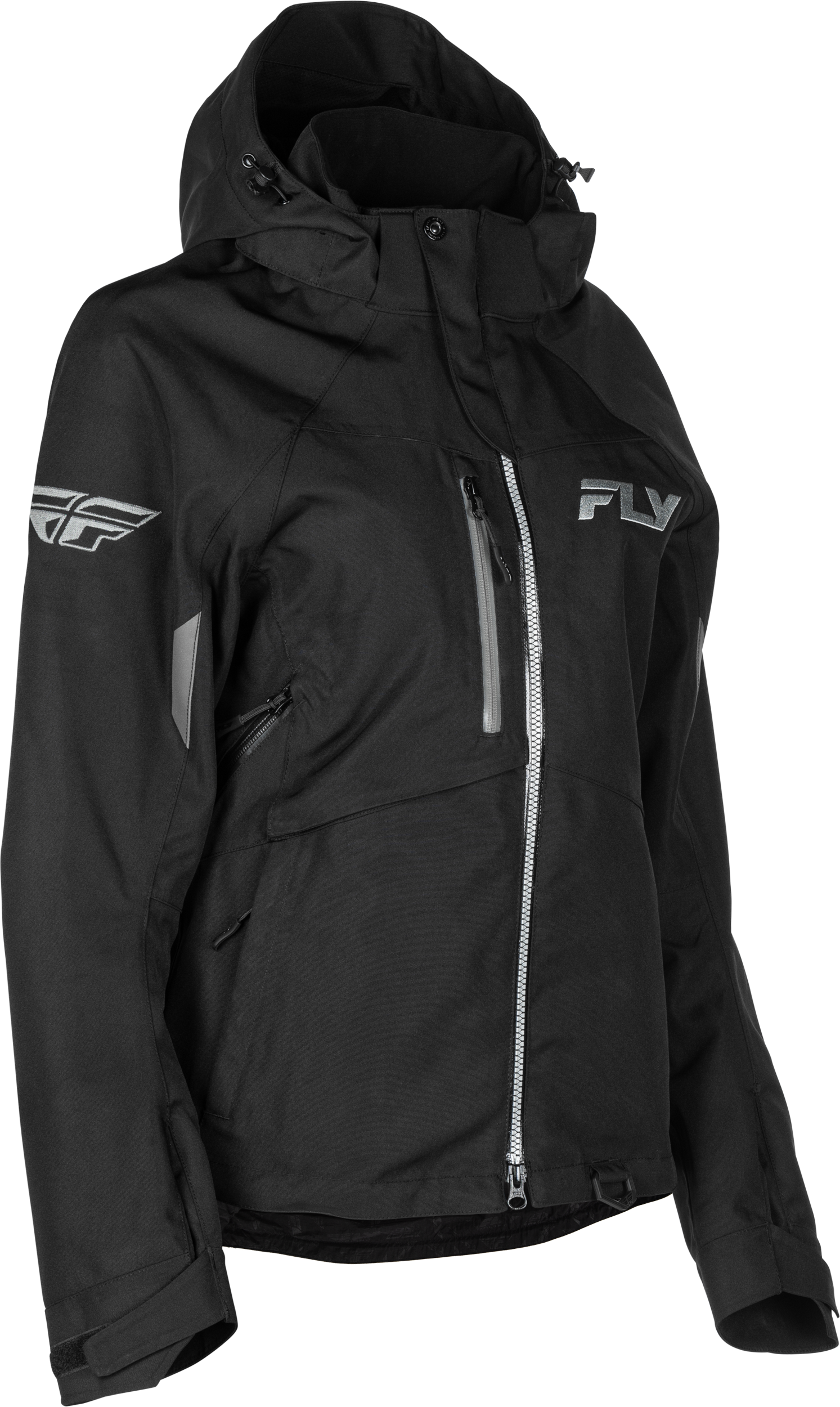 Fly Racing Women's Carbon Jacket Black and Grey, Size 2X