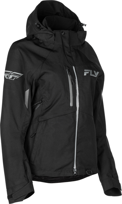 Fly Racing Women's Carbon Jacket Black and Grey, Size 2X