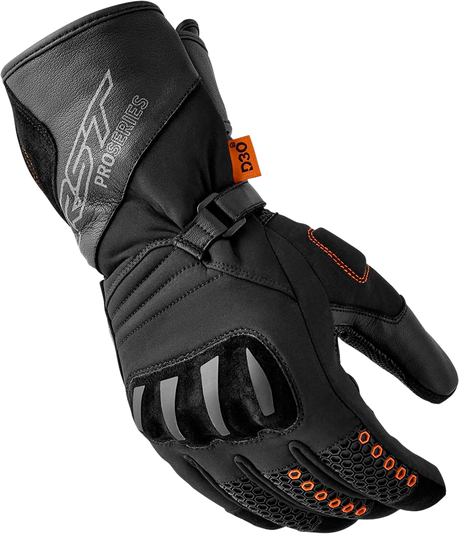 RST Artic D3O Waterproof Glove Black Textile - Level 1 KP CE Certified