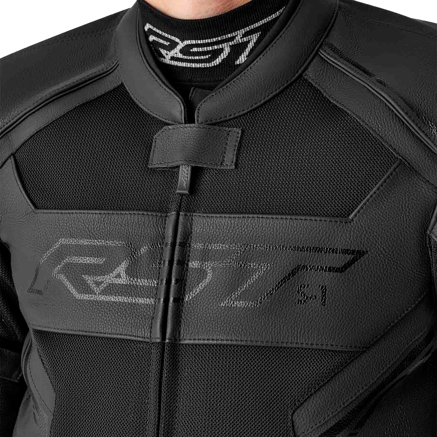 RST S1 D3o Mesh Leather Jacket Black XL – Premium Motorcycle Gear