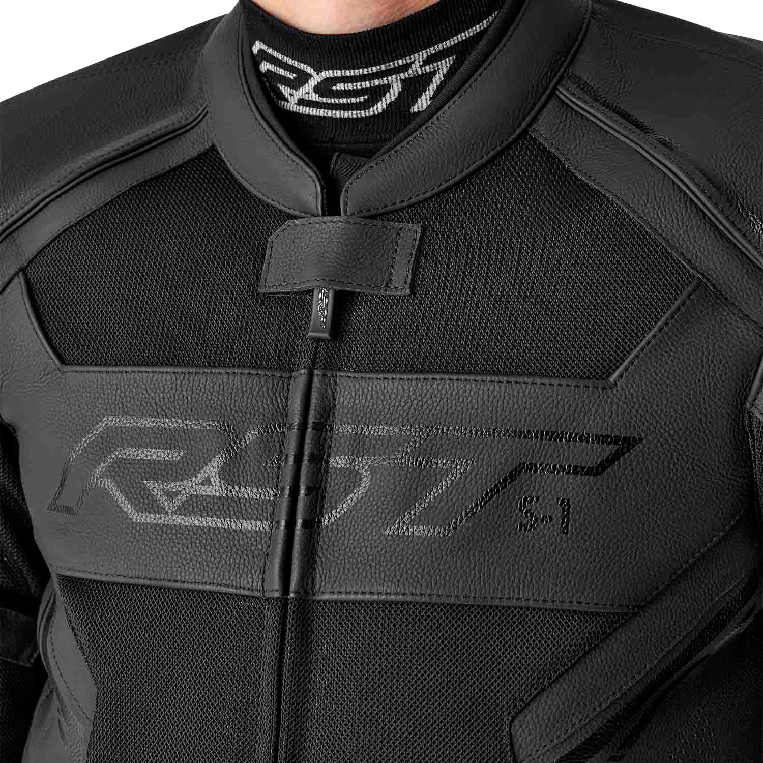 RST S1 D3o Mesh Leather Jacket Black XL – Premium Motorcycle Gear