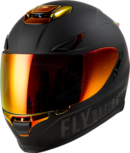 Sentinel Recon Helmet Matte Black/Fire Chrome Xl