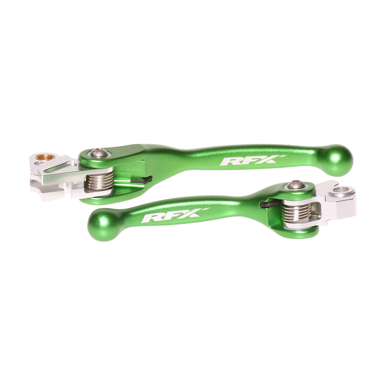 RFX Flexible Lever Set Green for Kawasaki FXFL 20100 55GN
