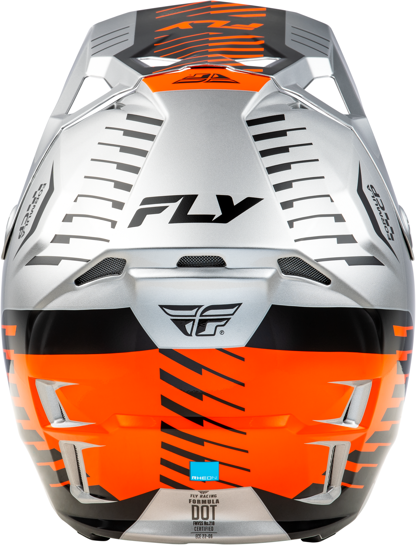 FLY RACING YOUTH FORMULA CP SLICE HELMET GREY/ORANGE/BLACK YL'YL