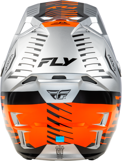 FLY RACING YOUTH FORMULA CP SLICE HELMET GREY/ORANGE/BLACK YL'YL