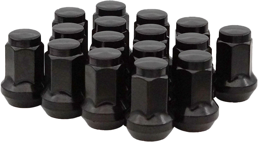 Sedona DFC-54010B 10mm x 1.25 Tapered Lug Nuts in Black, 14mm Hex, Pack of 16