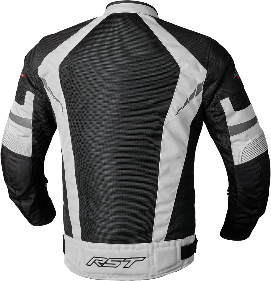 RST PS Ventilator D3O Jacket Black/Silver Textile XL – Breathable Sport & Touring Motorcycle Gear