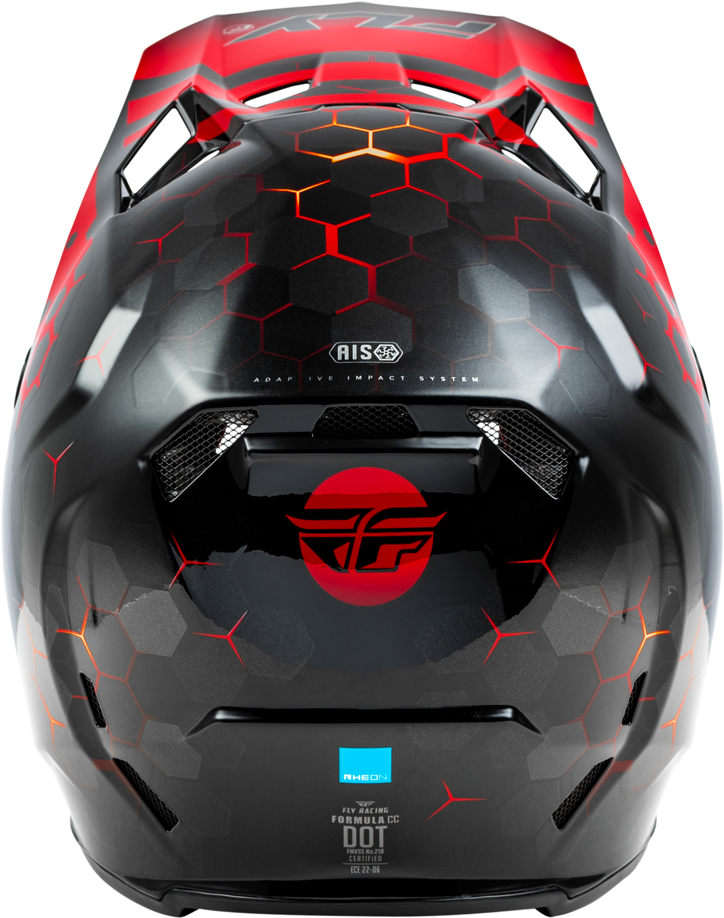 YOUTH FORMULA CC TEKTONIC HELMET BLACK/RED/ORANGE YL