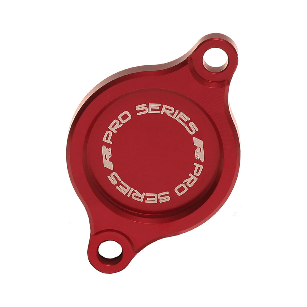 RFX FXFC 30100 99RD Oil Filter Cover for Suzuki - Red Anodized Aluminum