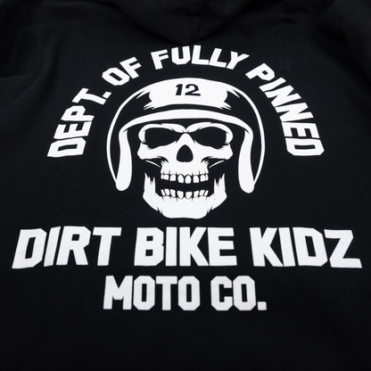 DBK Fully Pinned Hoodie Black 2X - Comfortable Cotton/Poly Blend for Adults and Youth
