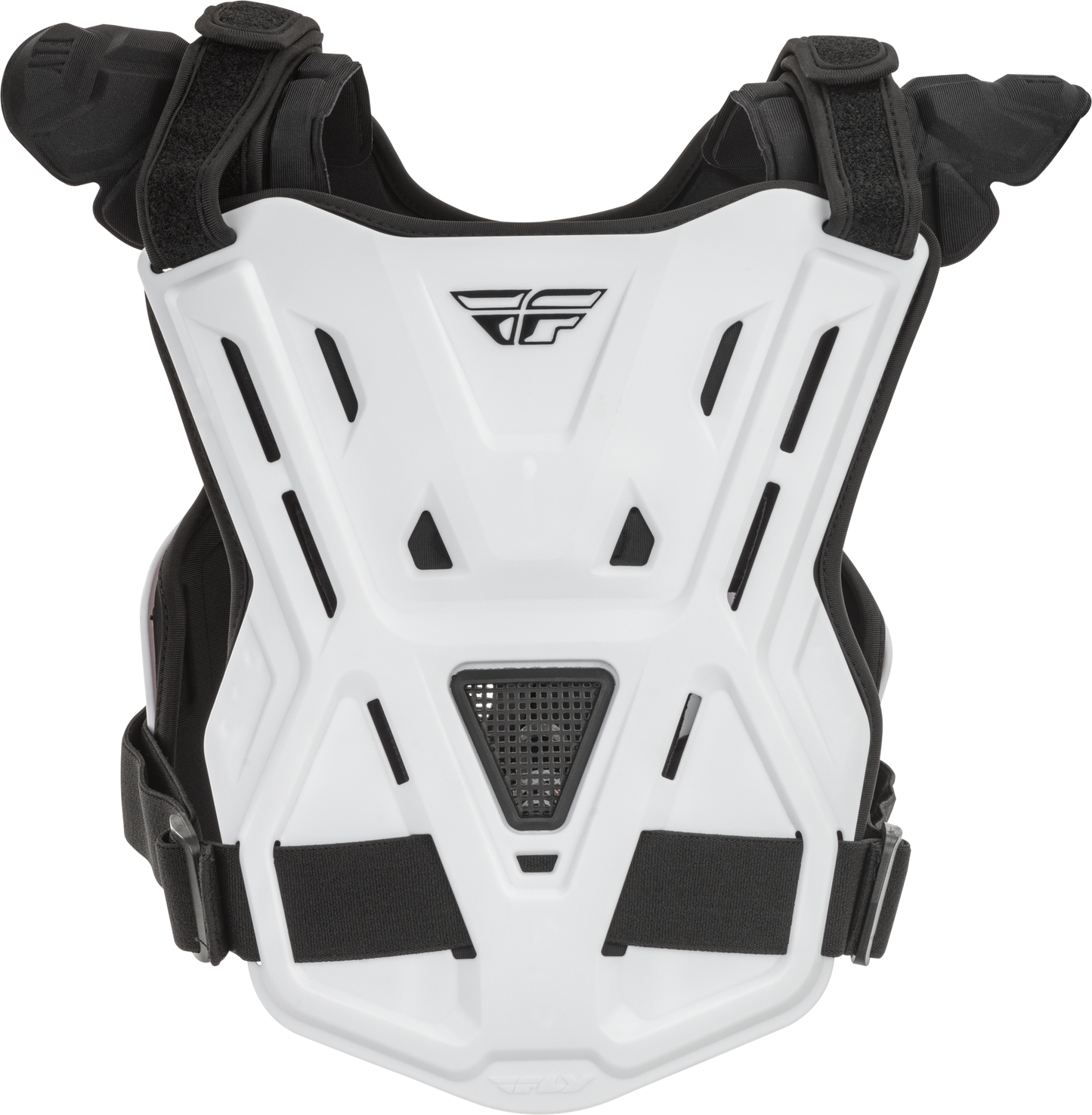 Fly Racing Youth Revel Roost Guard Race White - Impact Protection with BioFoam Chassis and CE Certification
