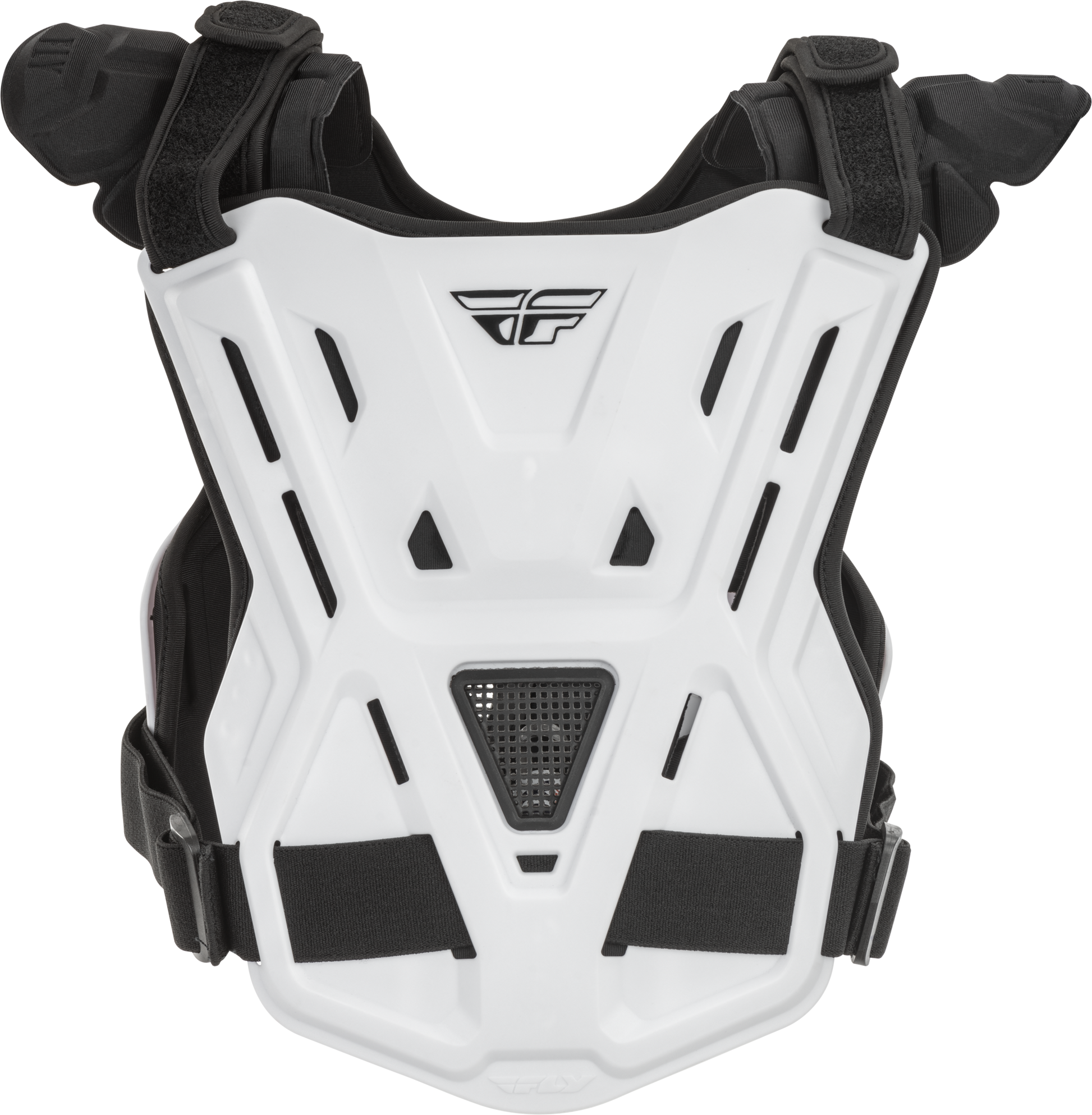 Fly Racing Youth Revel Roost Guard Race White - Impact Protection with BioFoam Chassis and CE Certification