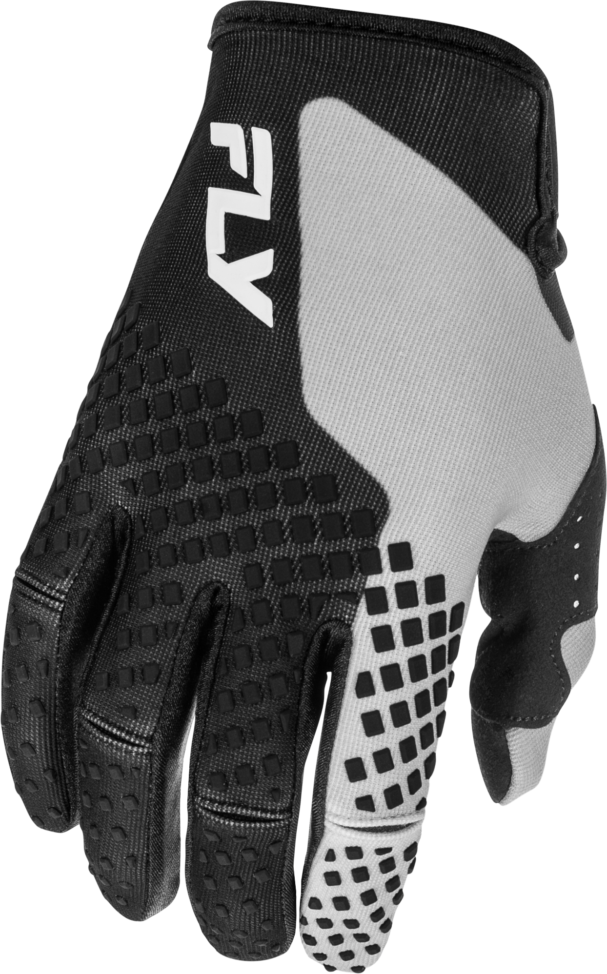 FLY RACING YOUTH KINETIC GLOVES BLACK/GREY YM'YM