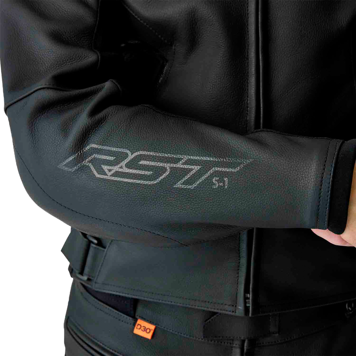 RST S1 D3o Leather Jacket Black Small - Durable Motorcycle Gear with Impact Protection