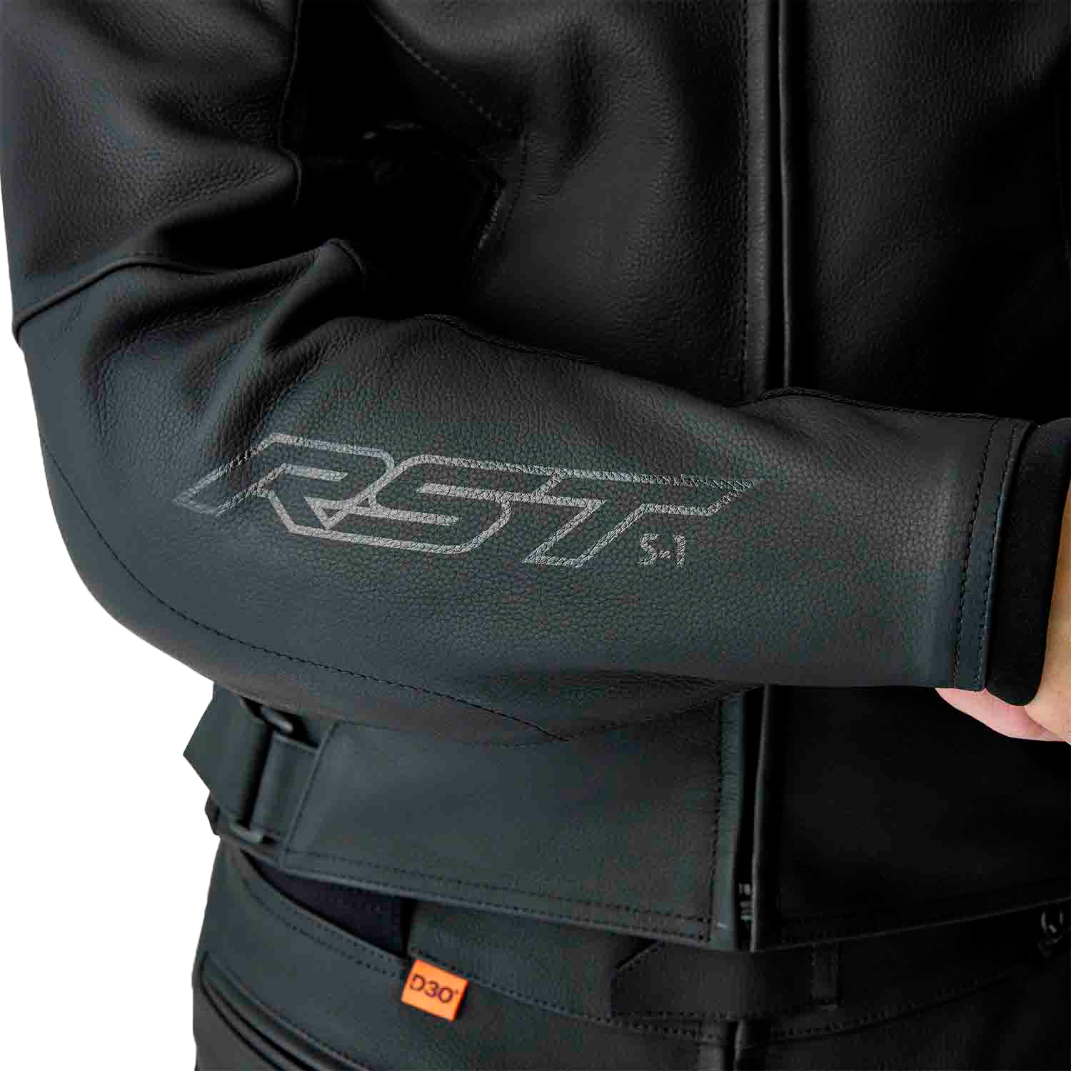 RST S1 D3o Leather Jacket Black Small - Durable Motorcycle Gear with Impact Protection
