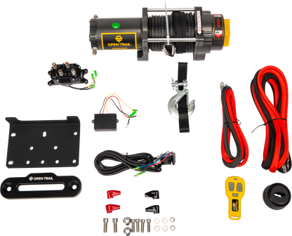 OPEN TRAIL 6000LB WIDE WINCH SYNTHETIC ROPE