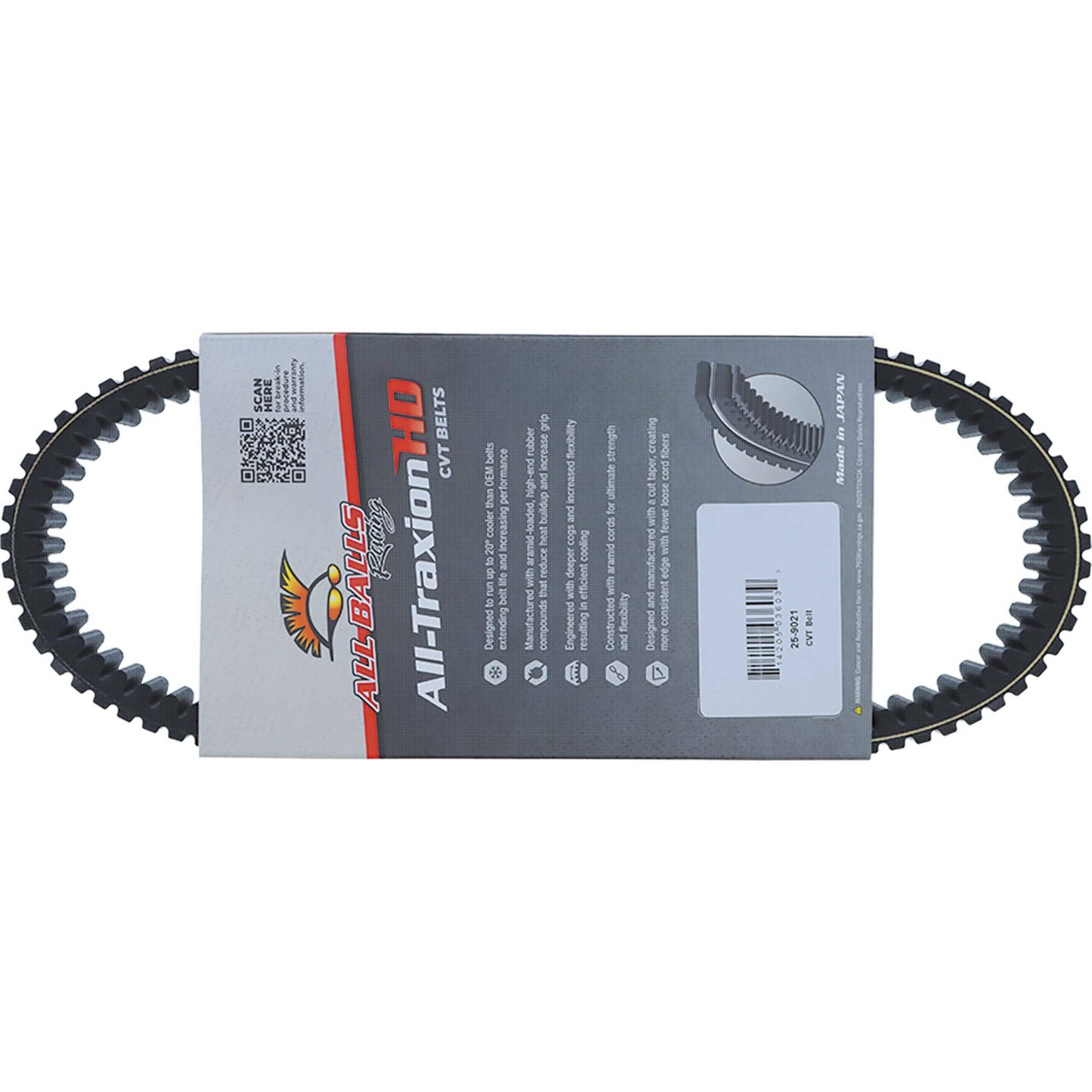 ALL BALLS CV Belt Part Number 25 - 9021 for Arctic Cat Prowler and 700 Models - Kelly Motorsports