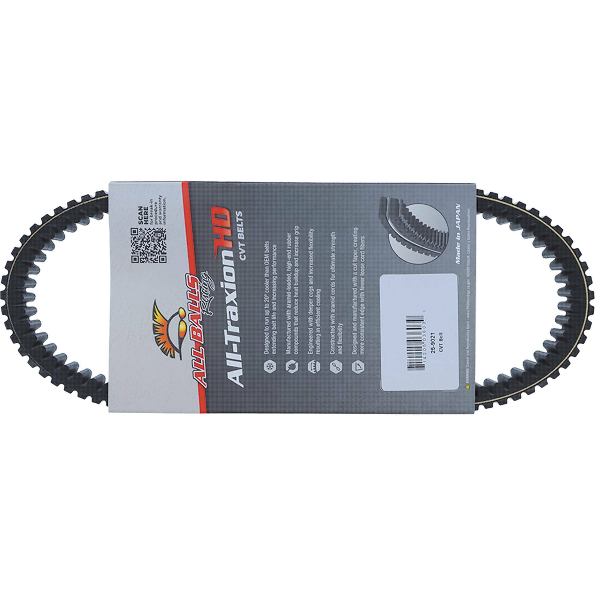 ALL BALLS CV Belt Part Number 25 - 9021 for Arctic Cat Prowler and 700 Models - Kelly Motorsports