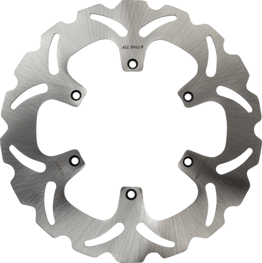 ALL BALLS Yamaha Brake Rotor 18-0082 - Durable 420 Stainless Steel with Slotted Wave Design - Kelly Motorsports