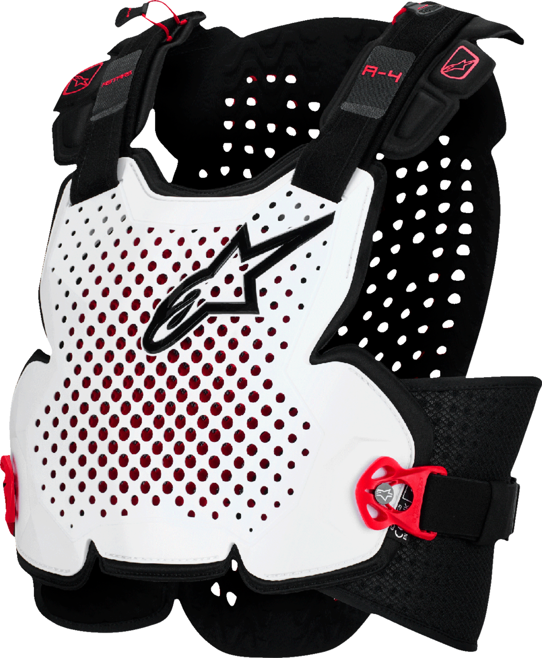 Alpinestars A - 4 Plasma Roost Guard Black/Red/White 6500526 - 132 - Kelly Motorsports