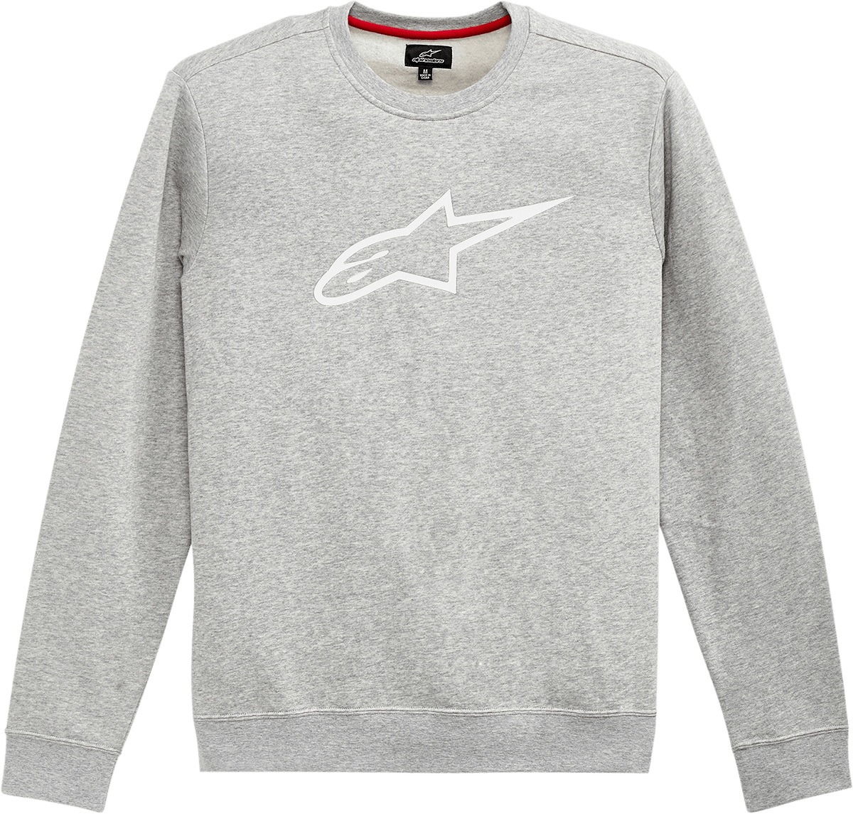Alpinestars Ageless Crew Fleece 2XL Heather Gray/White - Comfortable Cotton-Polyester Blend - Kelly Motorsports