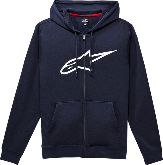 Alpinestars Ageless II Zip Hoodie 2XL Navy/White - Part 10385305270202X - Kelly Motorsports