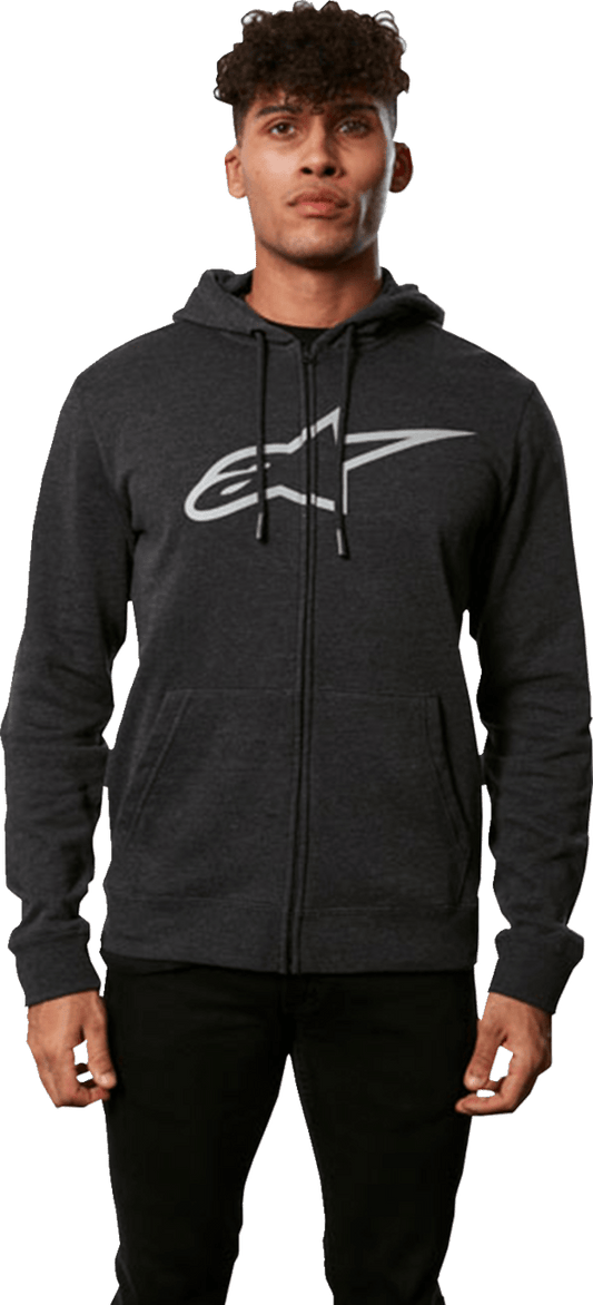 Alpinestars Ageless II Zip Hoodie - Charcoal/Gray Large | 103853052177L - Kelly Motorsports