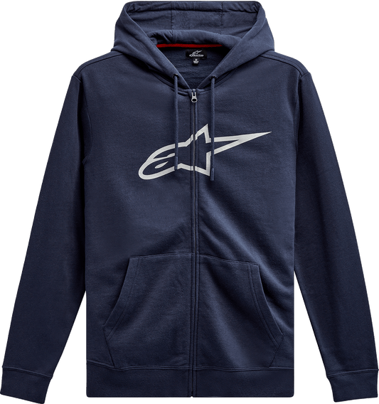Alpinestars Ageless II Zip Hoodie - Navy/Gray - Medium (Part 1038530527011M) - Kelly Motorsports