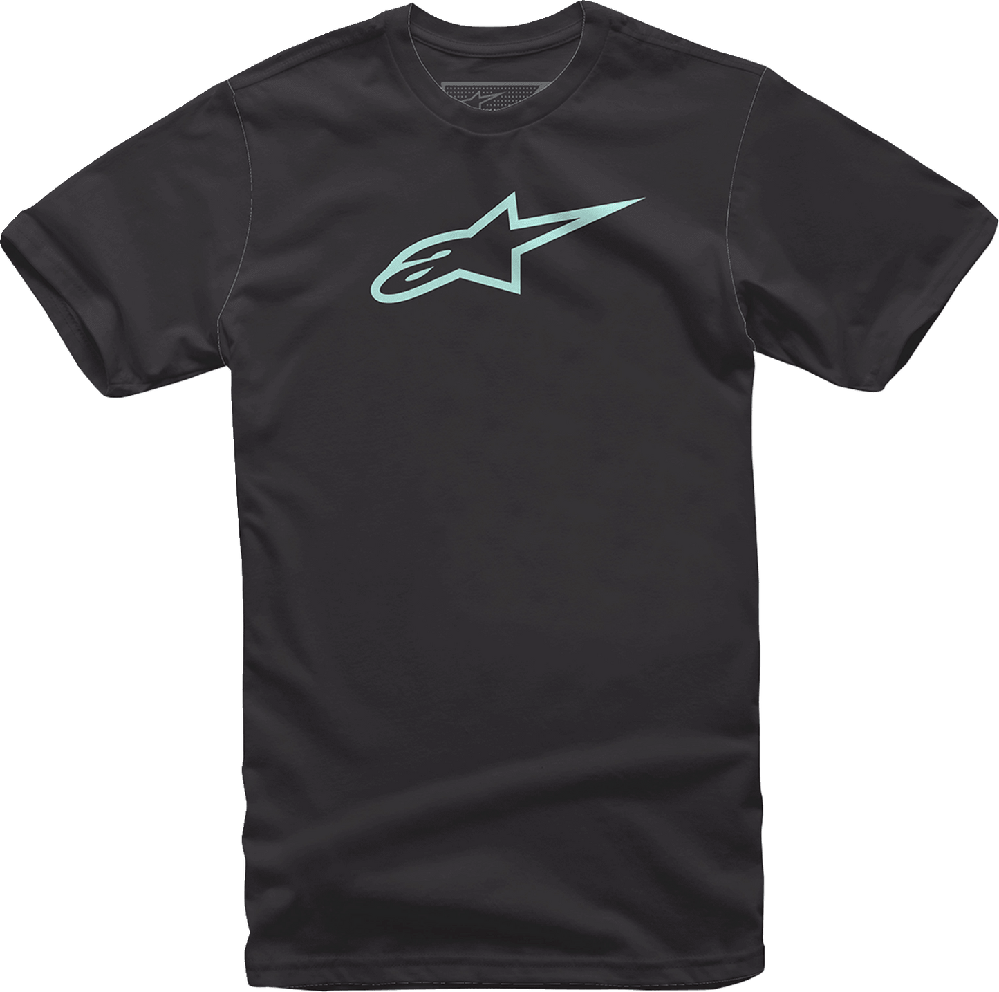 Alpinestars Ageless T-Shirt - Black/Mint Medium - Comfortable Cotton Graphic Tee - Kelly Motorsports