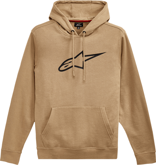 Alpinestars Ageless V2 Hoodie - Sand/Black, 2XL - Comfortable Cotton-Polyester Blend with Embroidered Logo - Kelly Motorsports