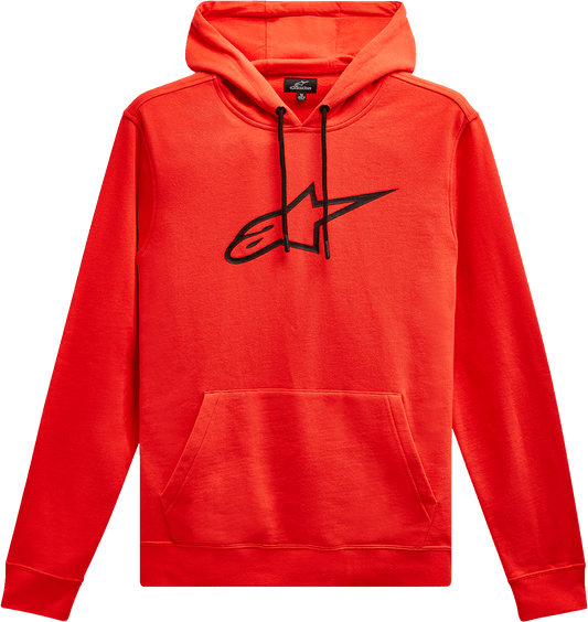 Alpinestars Ageless V2 Hoodie - Warm Red and Black, Large (Part 1232510103107L) - Kelly Motorsports