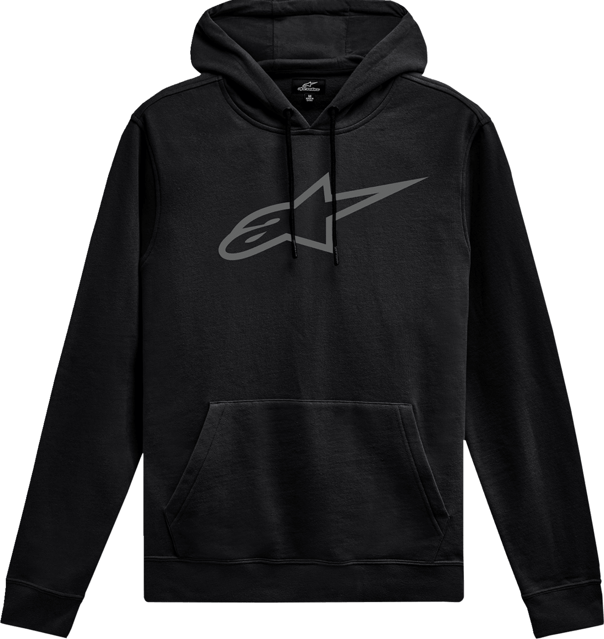 Alpinestars Ageless V3 Pullover Hoodie - Black/Gray, Medium - Part Number 1244-52000-1011-M - Kelly Motorsports
