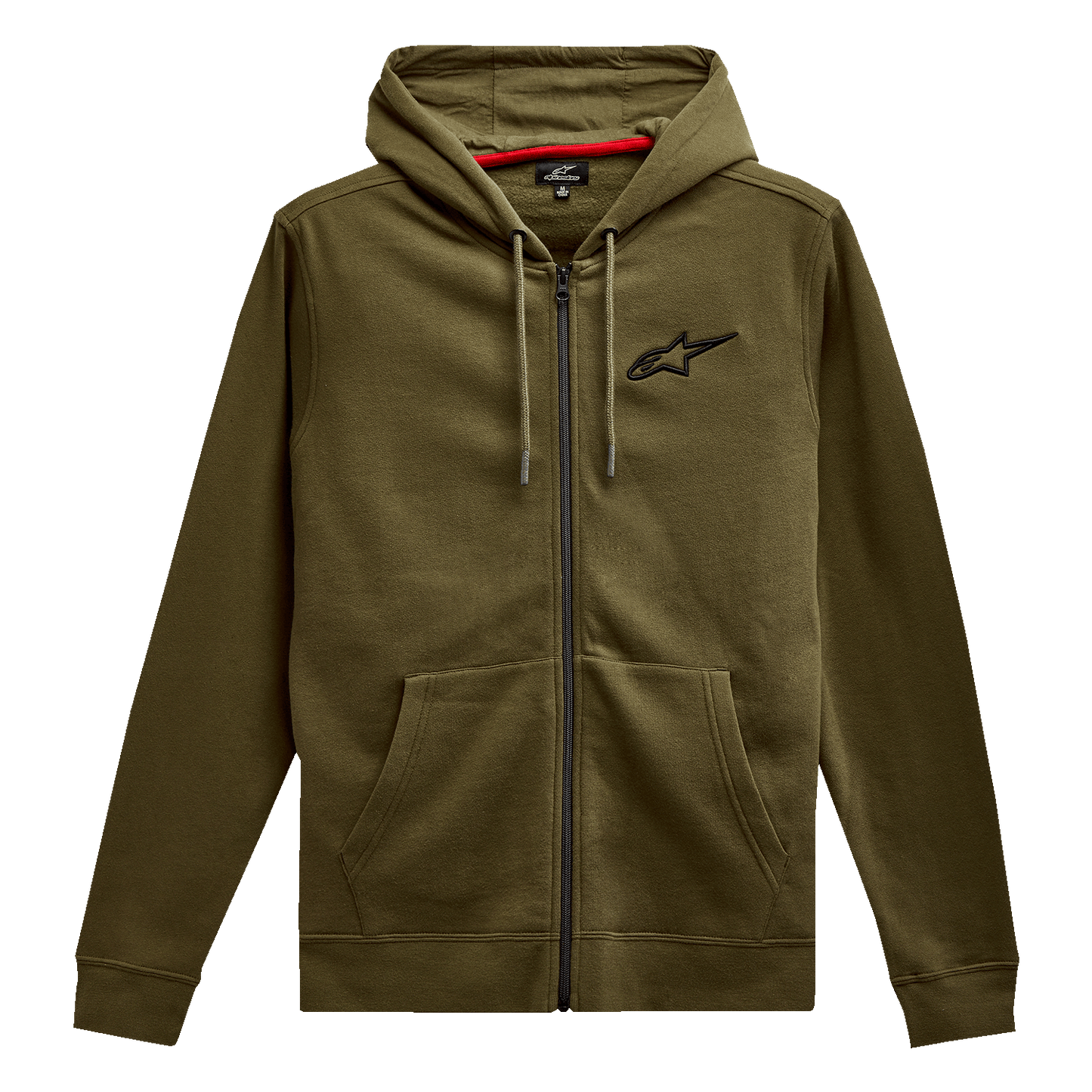 Alpinestars Ageless Zip Hoodie - Military/Black, Medium - 1212536006910M - Kelly Motorsports