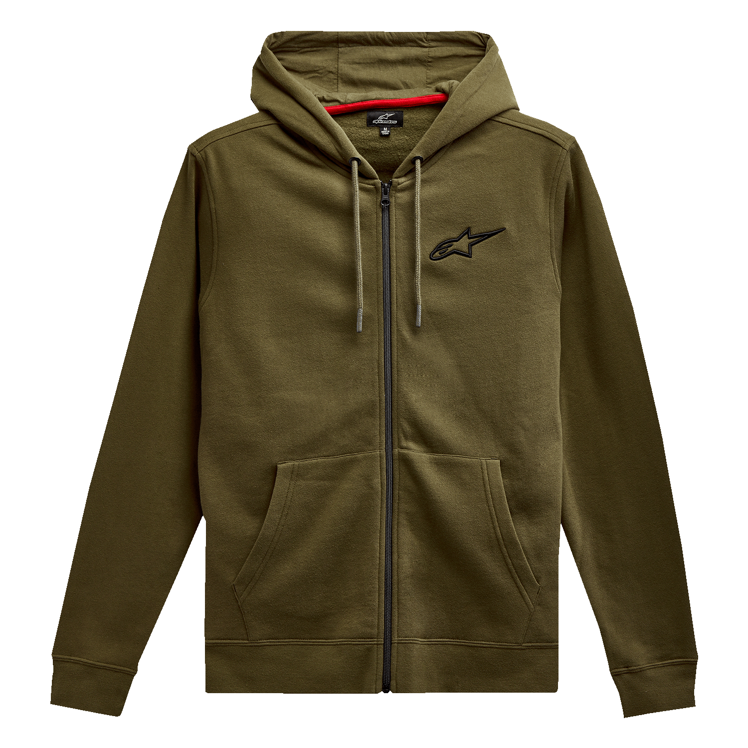 Alpinestars Ageless Zip Hoodie - Military/Black, Medium - 1212536006910M - Kelly Motorsports