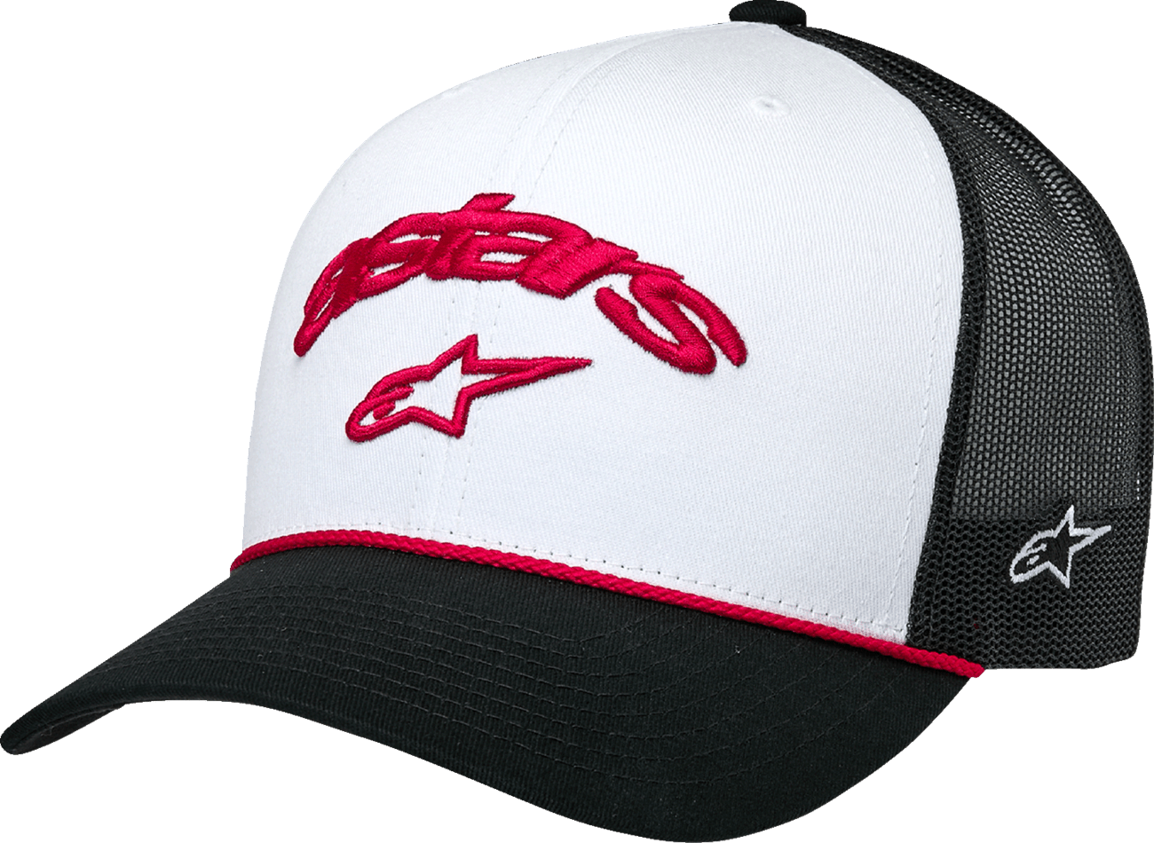 Alpinestars Agree Trucker Hat - White/Black (Part 1235-81460-2010-OS) - Kelly Motorsports