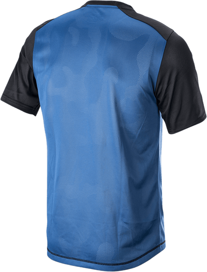 Alpinestars Alps 4.0 V2 Short-Sleeve Jersey XL by Alpinestars - Blue/Black/Light Gray, Part 1765922-7318 - Kelly Motorsports