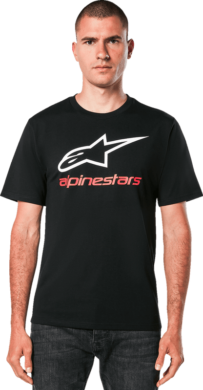 Alpinestars Always 2.0 CSF T-Shirt - Black/White/Red, Size Large - Kelly Motorsports