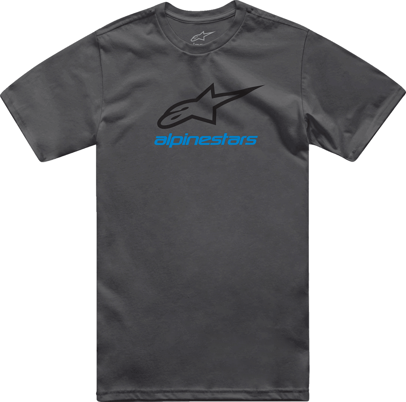 Alpinestars Always 2.0 CSF T-Shirt - Charcoal/Black/Blue, Size Large - Kelly Motorsports