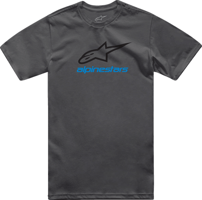 Alpinestars Always 2.0 CSF T-Shirt - Charcoal/Black/Blue, Size Large - Kelly Motorsports