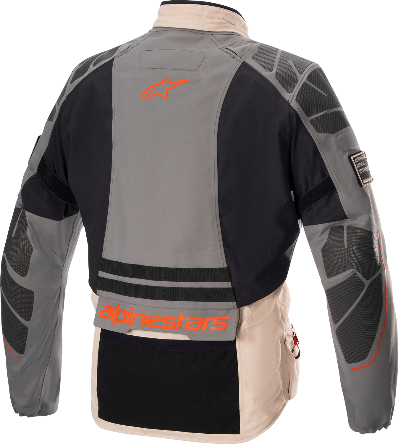 Alpinestars AMT - 10R Drystar® XF Waterproof Motorcycle Jacket - Small, Fur Gray/Pale Brown/Spicy Orange - Kelly Motorsports