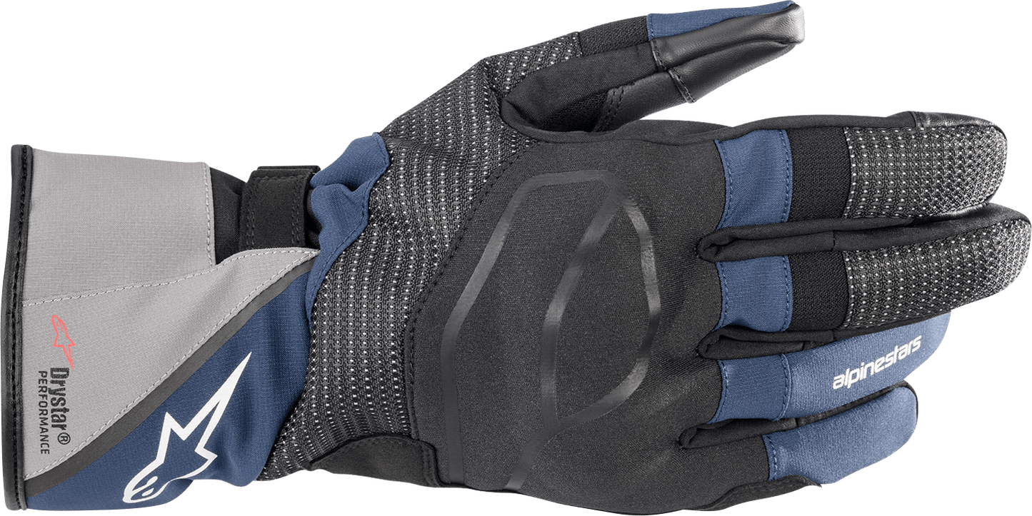 Alpinestars Andes V3 Drystar® Gloves Black/Dark Blue XL - Superior Motorcycle Hand Protection - Kelly Motorsports